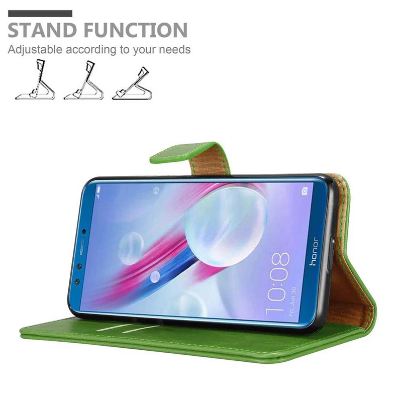 Cadorabo Hülle kompatibel mit Honor 9 LITE Schutzhülle mit Magnetverschluss, Standfunktion und Kartenfach