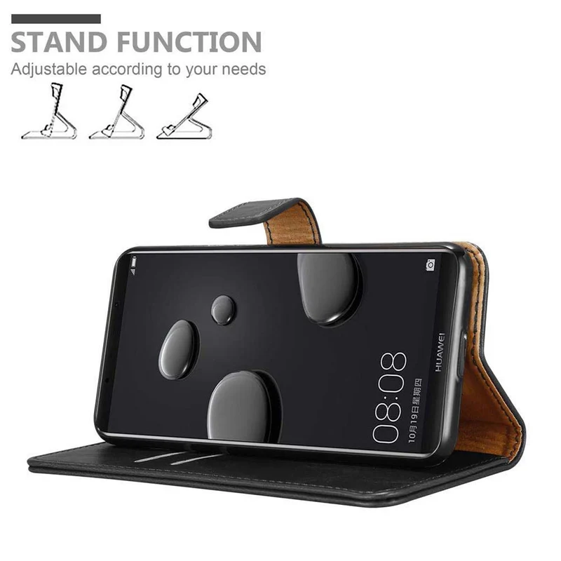 Cadorabo Hülle kompatibel mit Huawei MATE 10 PRO Schutzhülle mit Magnetverschluss, Standfunktion und Kartenfach