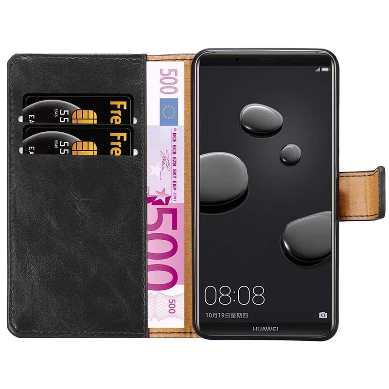 Cadorabo Hülle kompatibel mit Huawei MATE 10 PRO Schutzhülle mit Magnetverschluss, Standfunktion und Kartenfach