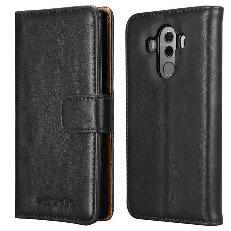 Cadorabo Hülle kompatibel mit Huawei MATE 10 PRO Schutzhülle mit Magnetverschluss, Standfunktion und Kartenfach
