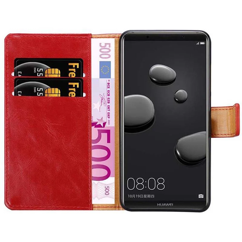 Cadorabo Hülle kompatibel mit Huawei MATE 10 PRO Schutzhülle mit Magnetverschluss, Standfunktion und Kartenfach