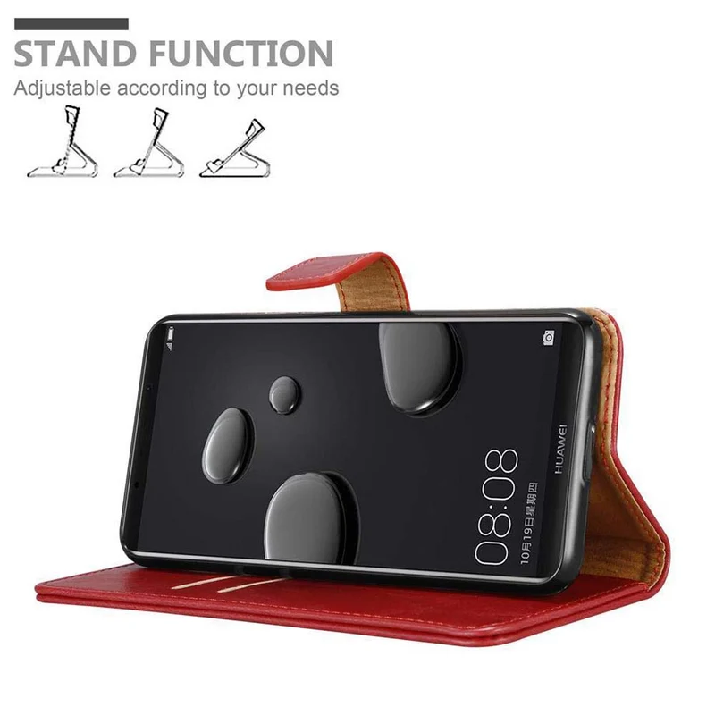 Cadorabo Hülle kompatibel mit Huawei MATE 10 PRO Schutzhülle mit Magnetverschluss, Standfunktion und Kartenfach