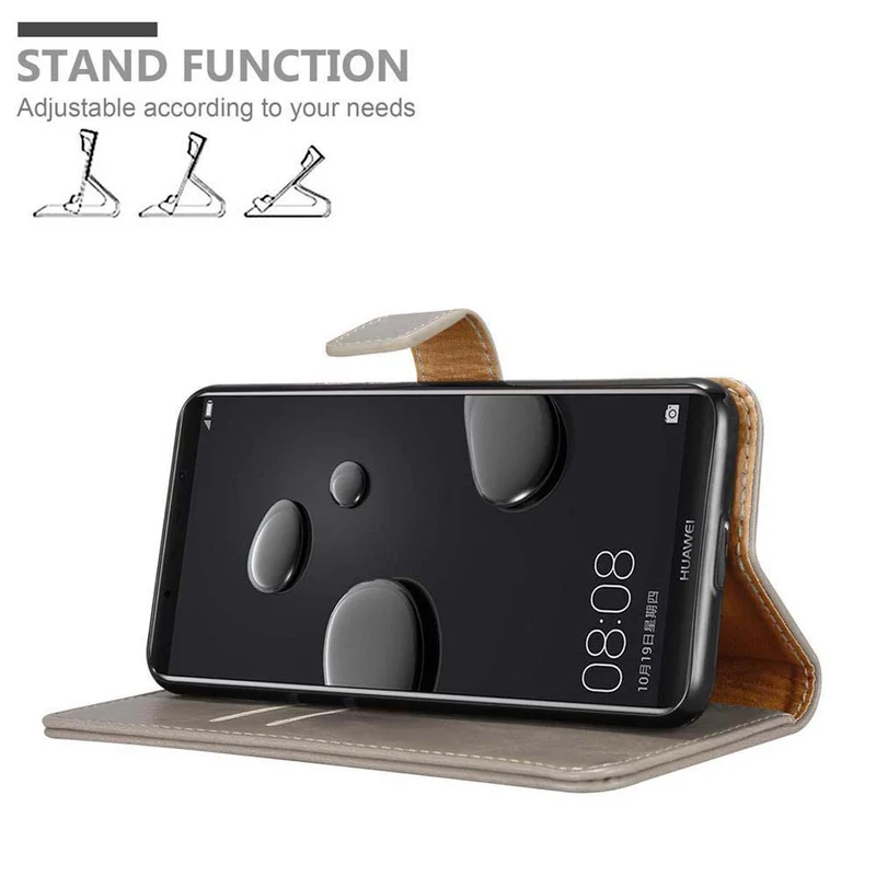Cadorabo Hülle kompatibel mit Huawei MATE 10 PRO Schutzhülle mit Magnetverschluss, Standfunktion und Kartenfach
