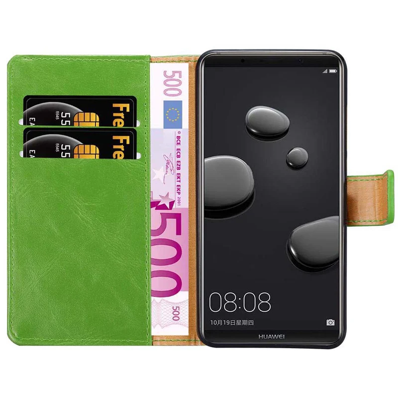 Cadorabo Hülle kompatibel mit Huawei MATE 10 PRO Schutzhülle mit Magnetverschluss, Standfunktion und Kartenfach