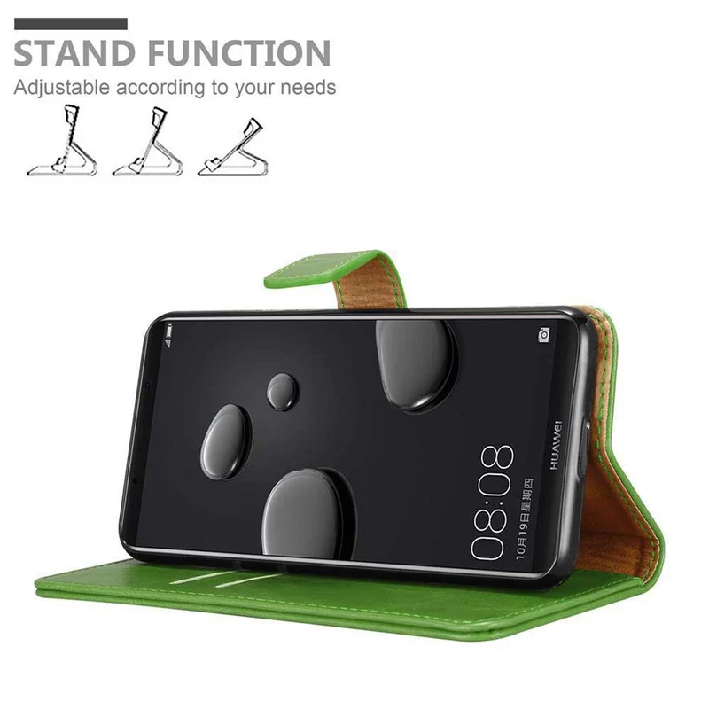 Cadorabo Hülle kompatibel mit Huawei MATE 10 PRO Schutzhülle mit Magnetverschluss, Standfunktion und Kartenfach