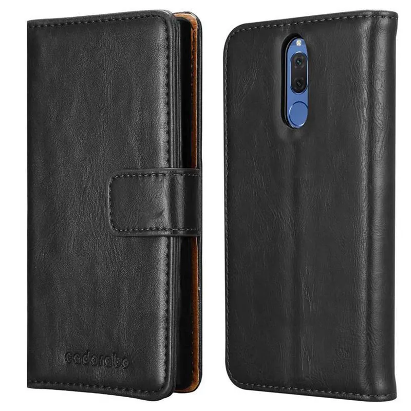 Cadorabo Hülle kompatibel mit Huawei MATE 10 LITE Schutzhülle mit Magnetverschluss, Standfunktion und Kartenfach