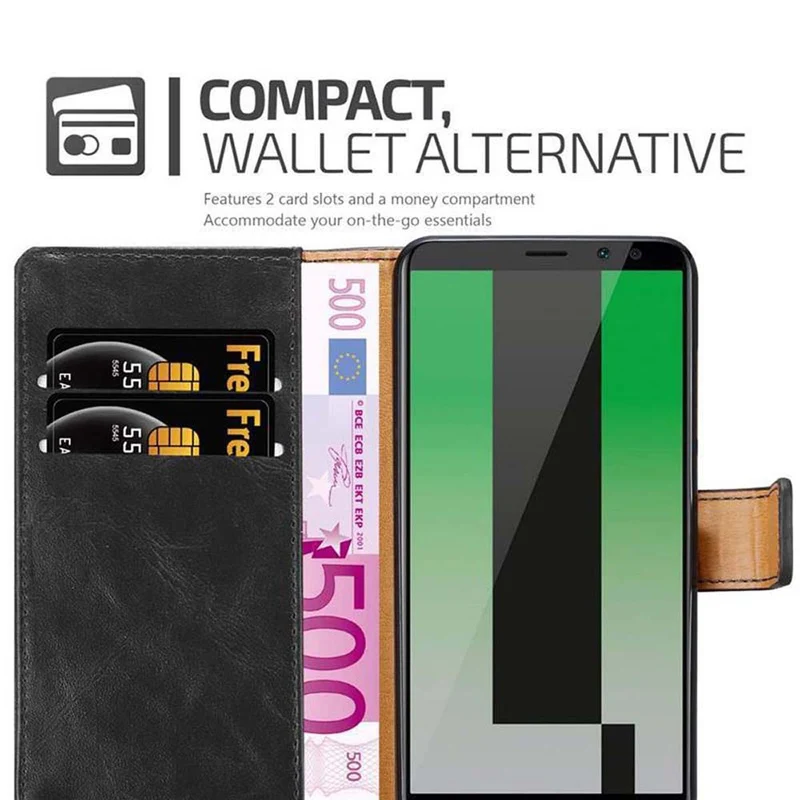 Cadorabo Hülle kompatibel mit Huawei MATE 10 LITE Schutzhülle mit Magnetverschluss, Standfunktion und Kartenfach