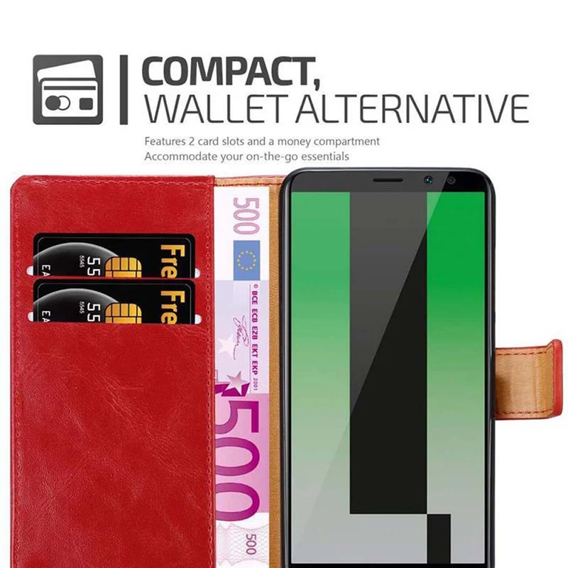 Cadorabo Hülle kompatibel mit Huawei MATE 10 LITE Schutzhülle mit Magnetverschluss, Standfunktion und Kartenfach