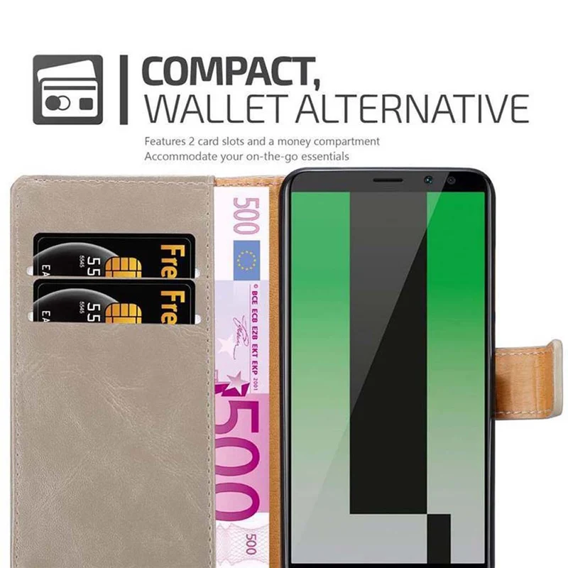 Cadorabo Hülle kompatibel mit Huawei MATE 10 LITE Schutzhülle mit Magnetverschluss, Standfunktion und Kartenfach