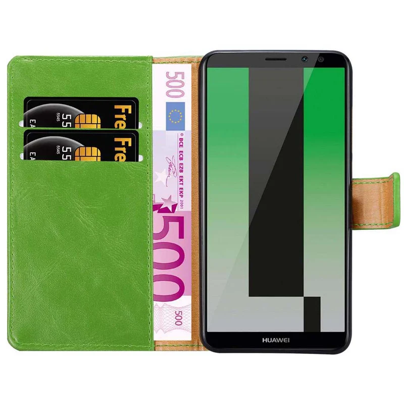 Cadorabo Hülle kompatibel mit Huawei MATE 10 LITE Schutzhülle mit Magnetverschluss, Standfunktion und Kartenfach