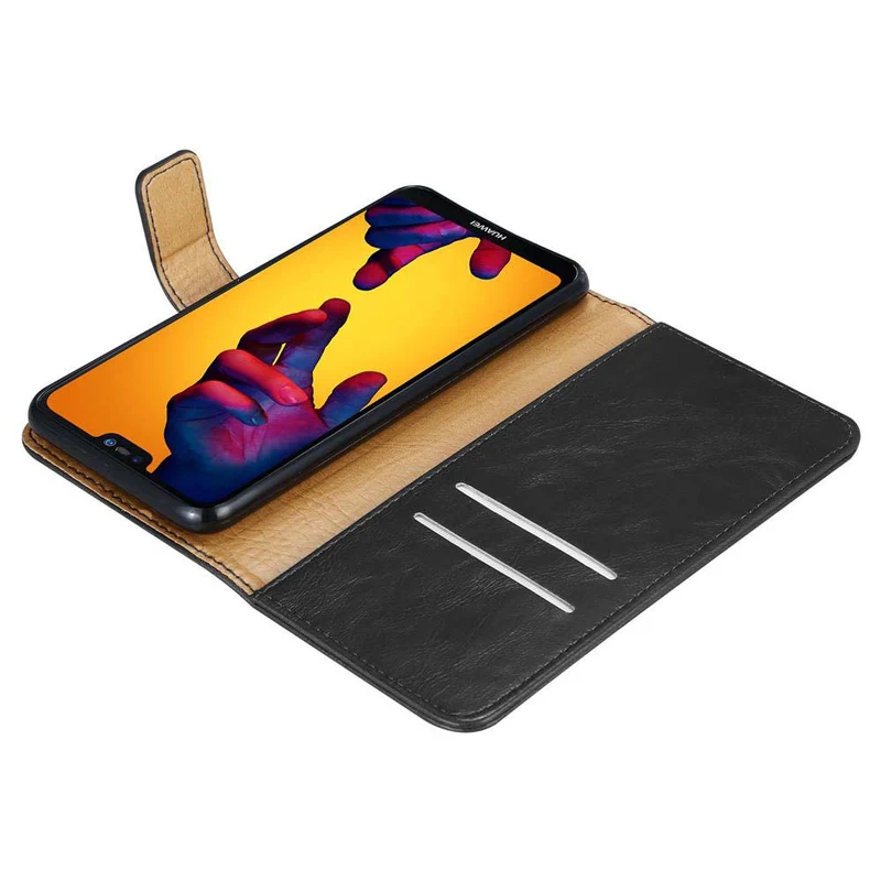 Cadorabo Hülle kompatibel mit Huawei P20 LITE 2018 / NOVA 3E Schutzhülle mit Magnetverschluss, Standfunktion und Kartenfach