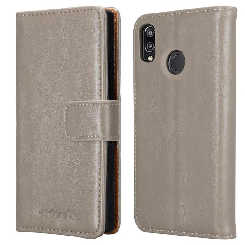 Cadorabo Hülle kompatibel mit Huawei P20 LITE 2018 / NOVA 3E Schutzhülle mit Magnetverschluss, Standfunktion und Kartenfach