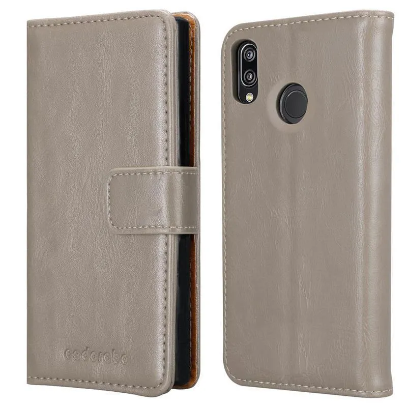 Cadorabo Hülle kompatibel mit Huawei P20 LITE 2018 / NOVA 3E Schutzhülle mit Magnetverschluss, Standfunktion und Kartenfach