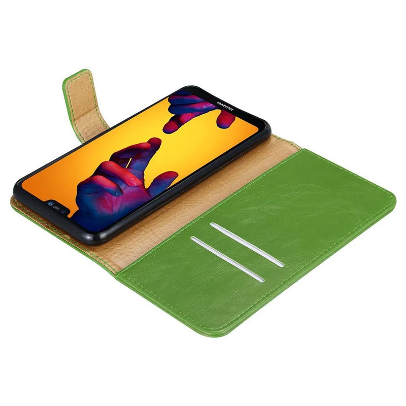 Cadorabo Hülle kompatibel mit Huawei P20 LITE 2018 / NOVA 3E Schutzhülle mit Magnetverschluss, Standfunktion und Kartenfach