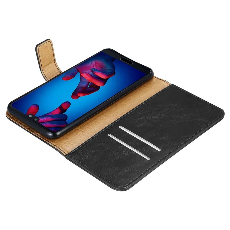 Cadorabo Hülle kompatibel mit Huawei P20 Schutzhülle mit Magnetverschluss, Standfunktion und Kartenfach
