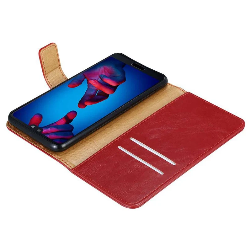 Cadorabo Hülle kompatibel mit Huawei P20 Schutzhülle mit Magnetverschluss, Standfunktion und Kartenfach