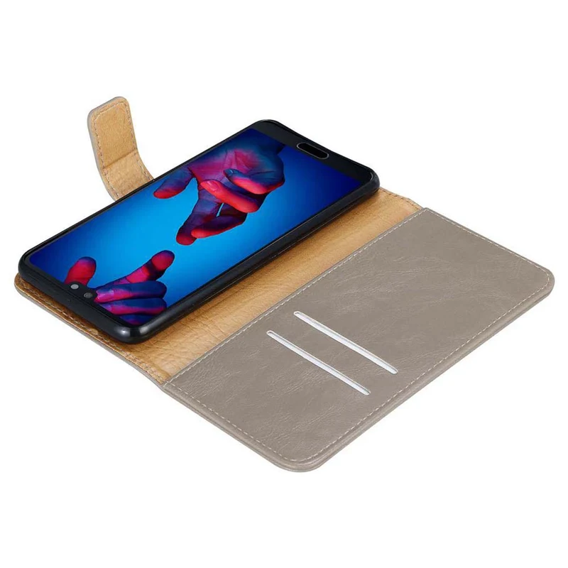Cadorabo Hülle kompatibel mit Huawei P20 Schutzhülle mit Magnetverschluss, Standfunktion und Kartenfach