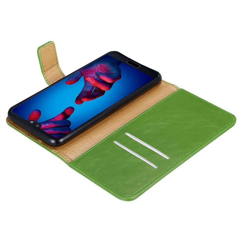 Cadorabo Hülle kompatibel mit Huawei P20 Schutzhülle mit Magnetverschluss, Standfunktion und Kartenfach