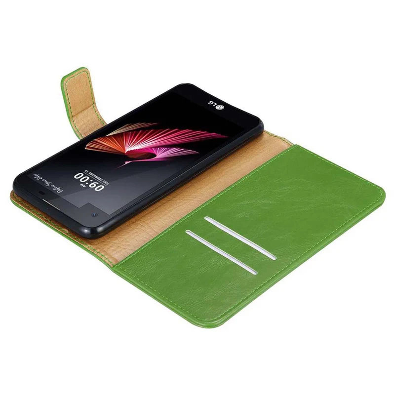 Cadorabo Hülle kompatibel mit LG X SCREEN Schutzhülle mit Magnetverschluss, Standfunktion und Kartenfach