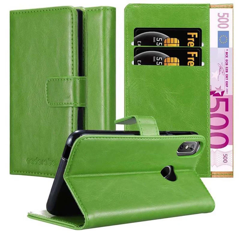 Cadorabo Hülle kompatibel mit Cubot J3 PRO Schutzhülle mit Magnetverschluss, Standfunktion und Kartenfach