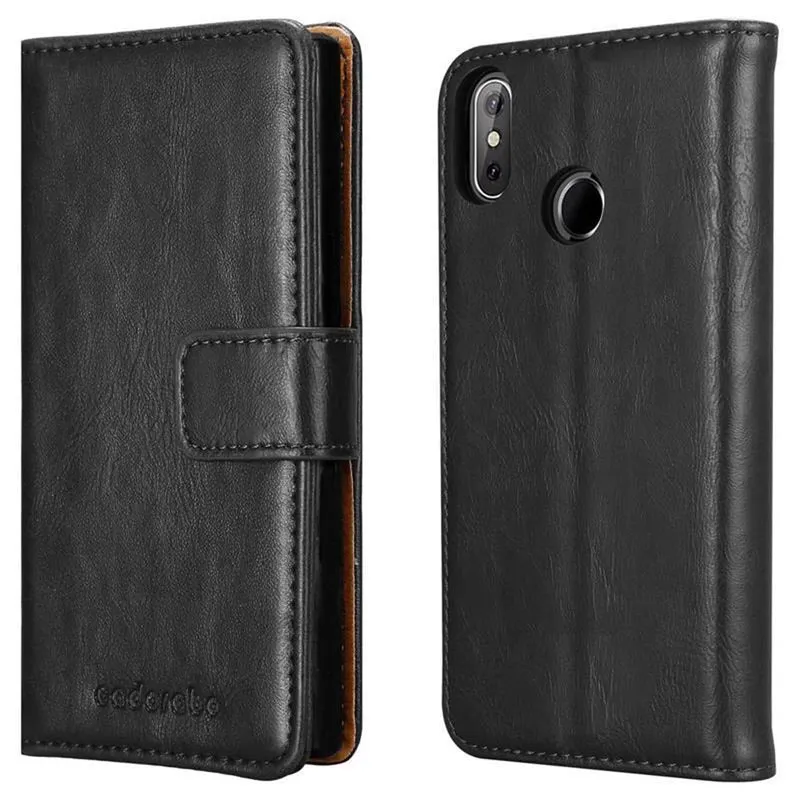 Cadorabo Hülle kompatibel mit Cubot J3 PRO Schutzhülle mit Magnetverschluss, Standfunktion und Kartenfach