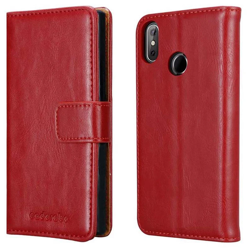 Cadorabo Hülle kompatibel mit Cubot J3 PRO Schutzhülle mit Magnetverschluss, Standfunktion und Kartenfach