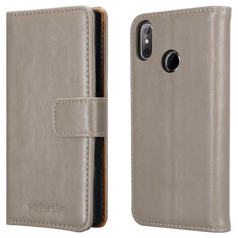 Cadorabo Hülle kompatibel mit Cubot J3 PRO Schutzhülle mit Magnetverschluss, Standfunktion und Kartenfach