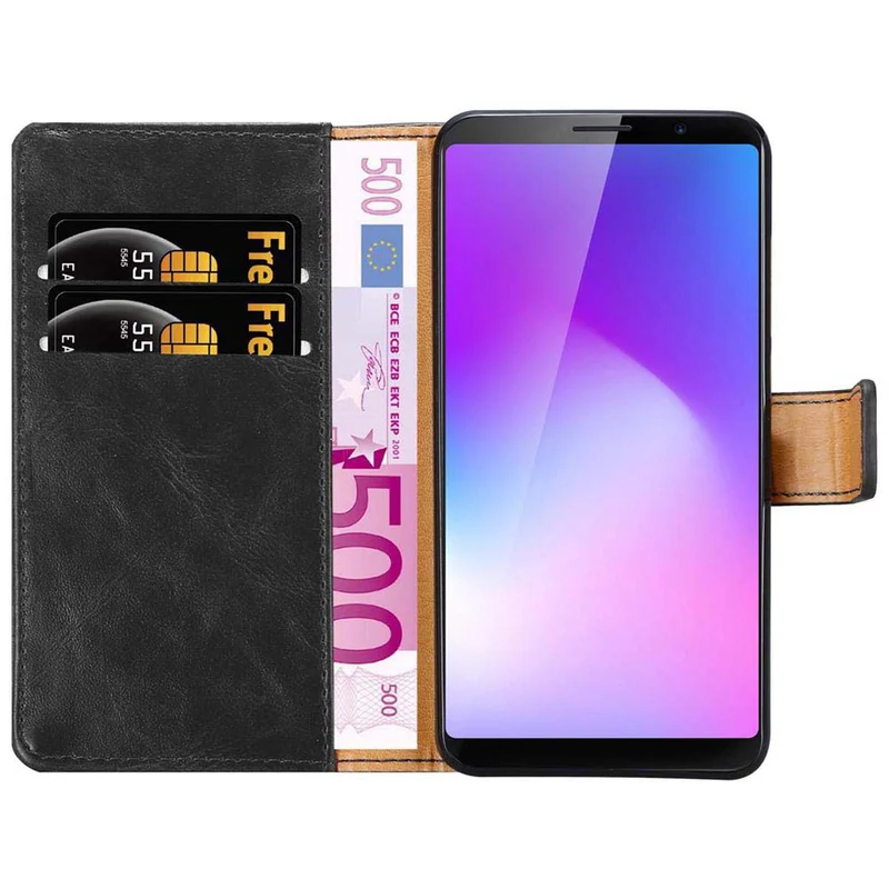 Cadorabo Hülle kompatibel mit Cubot POWER Schutzhülle mit Magnetverschluss, Standfunktion und Kartenfach