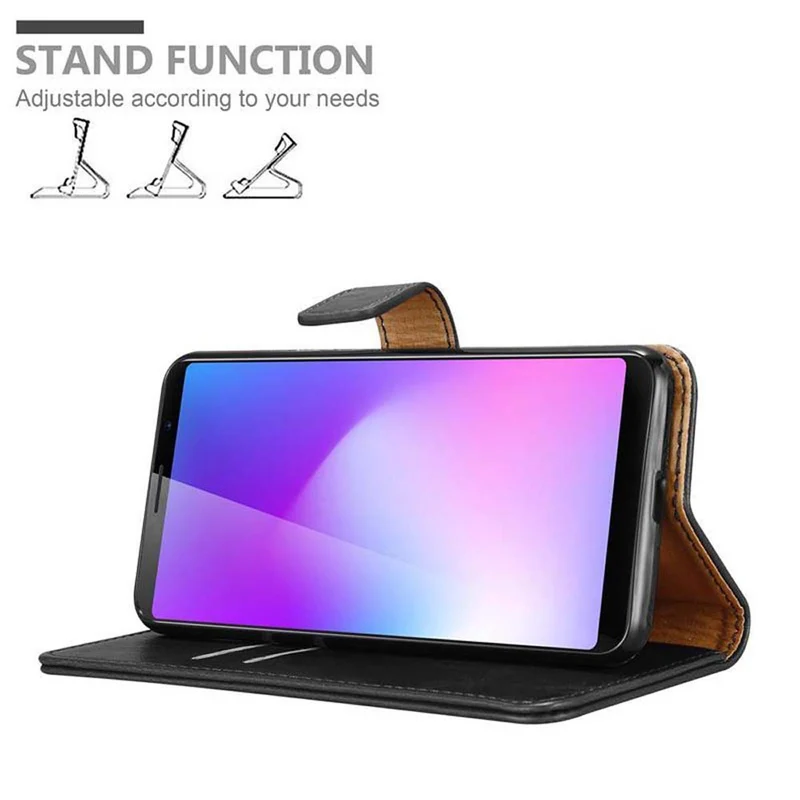 Cadorabo Hülle kompatibel mit Cubot POWER Schutzhülle mit Magnetverschluss, Standfunktion und Kartenfach