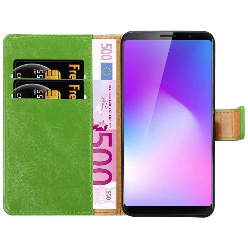 Cadorabo Hülle kompatibel mit Cubot POWER Schutzhülle mit Magnetverschluss, Standfunktion und Kartenfach