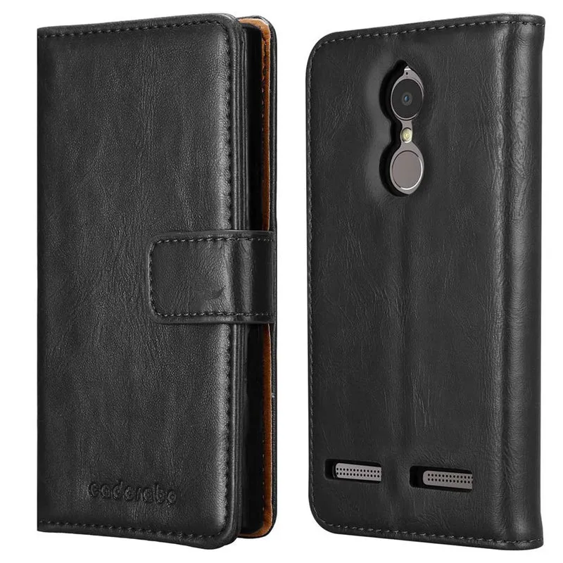 Cadorabo Hülle kompatibel mit Lenovo K6 / K6 POWER Schutzhülle mit Magnetverschluss, Standfunktion und Kartenfach