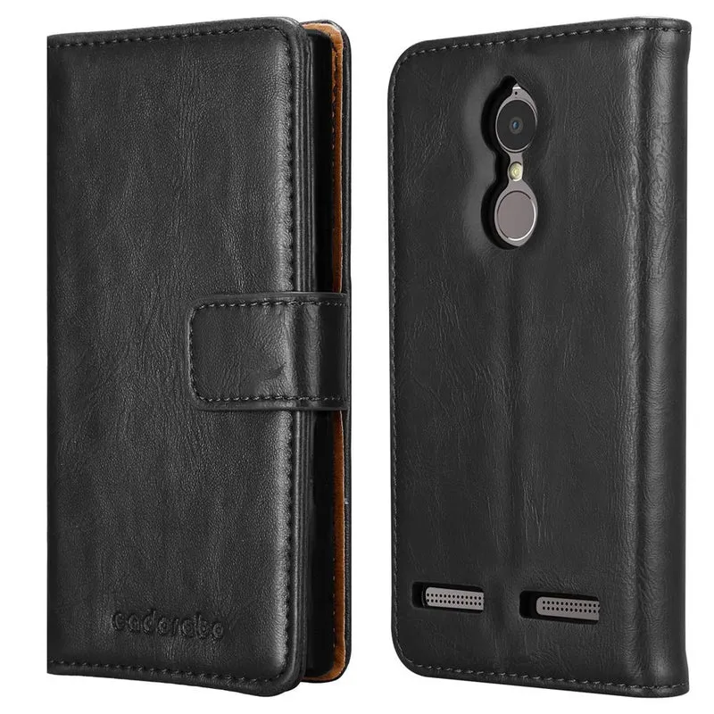 Cadorabo Hülle kompatibel mit Lenovo K6 / K6 POWER Schutzhülle mit Magnetverschluss, Standfunktion und Kartenfach