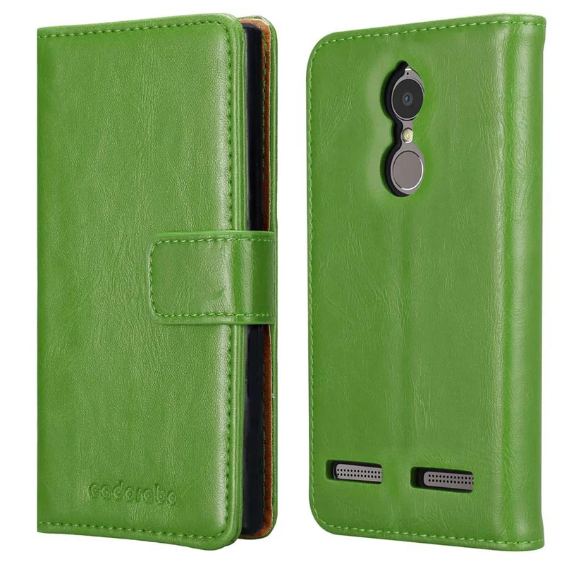 Cadorabo Hülle kompatibel mit Lenovo K6 / K6 POWER Schutzhülle mit Magnetverschluss, Standfunktion und Kartenfach