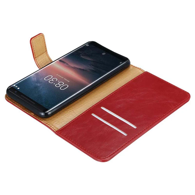 Cadorabo Hülle kompatibel mit Nokia 8 Sirocco Schutzhülle mit Magnetverschluss, Standfunktion und Kartenfach