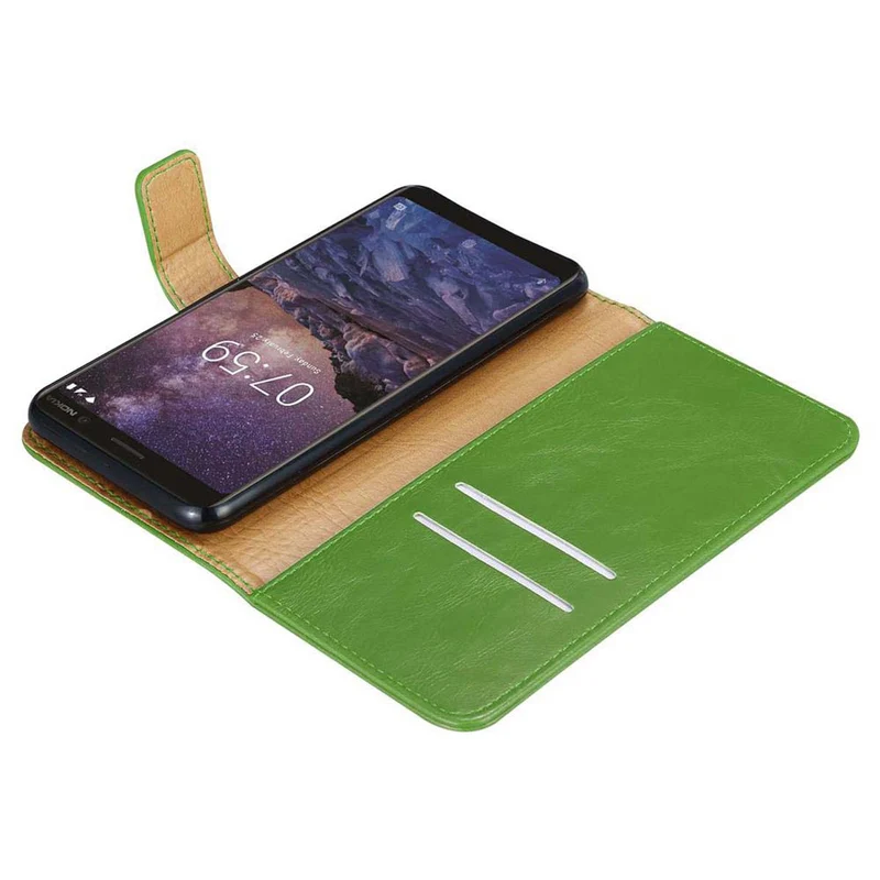 Cadorabo Hülle kompatibel mit Nokia 7 PLUS Schutzhülle mit Magnetverschluss, Standfunktion und Kartenfach