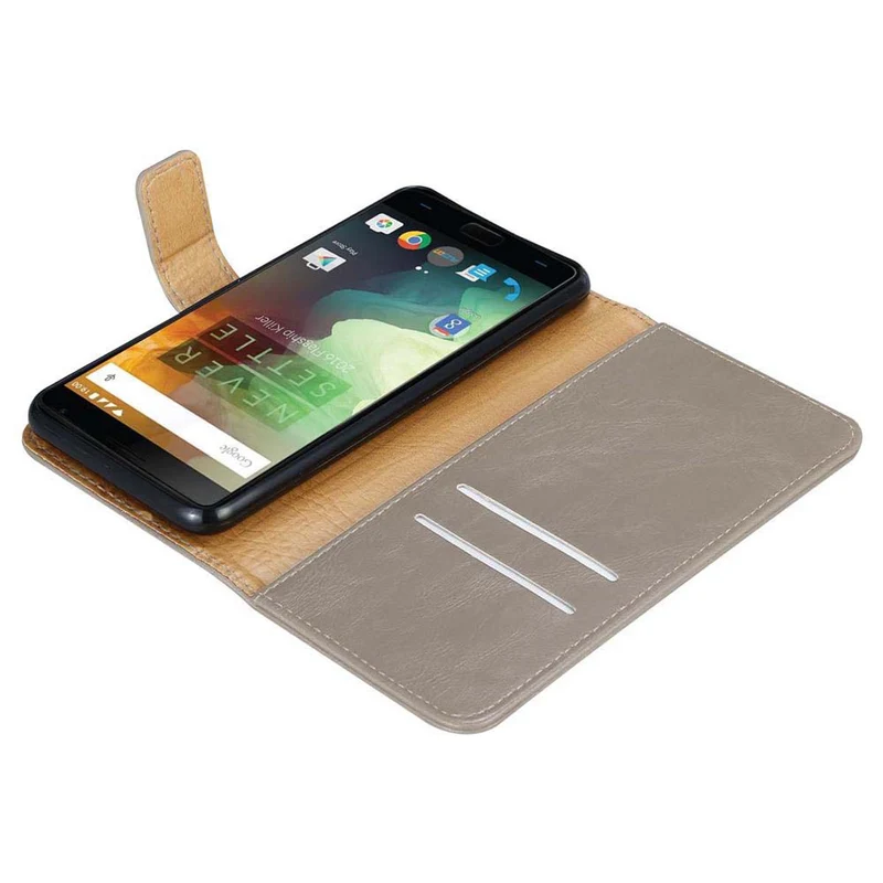 Cadorabo Hülle kompatibel mit OnePlus 2 Schutzhülle mit Magnetverschluss, Standfunktion und Kartenfach