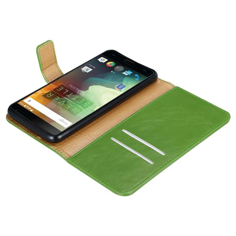 Cadorabo Hülle kompatibel mit OnePlus 2 Schutzhülle mit Magnetverschluss, Standfunktion und Kartenfach