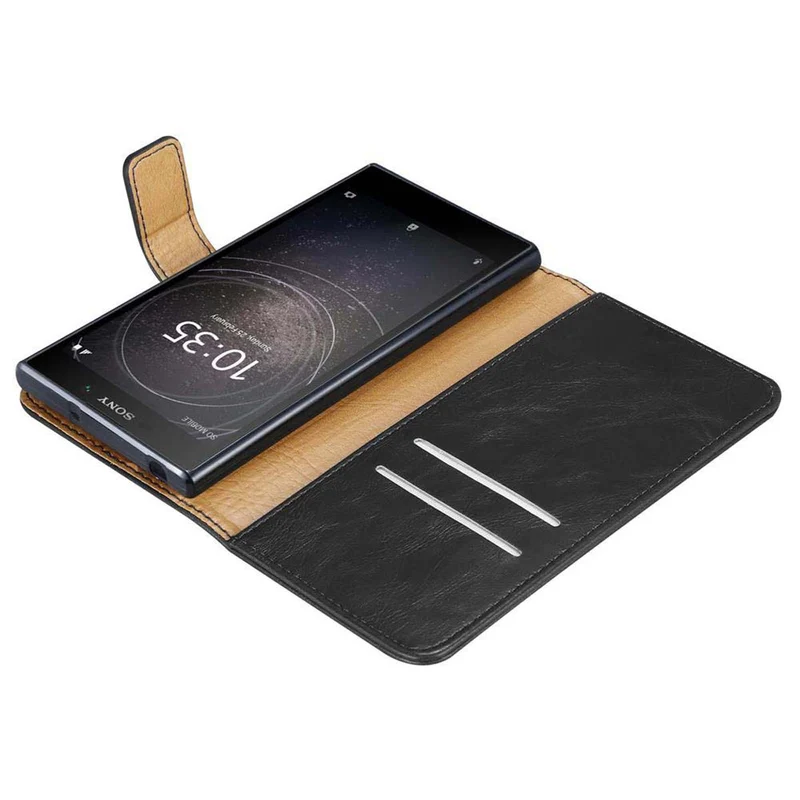 Cadorabo Hülle kompatibel mit Sony Xperia L2 Schutzhülle mit Magnetverschluss, Standfunktion und Kartenfach