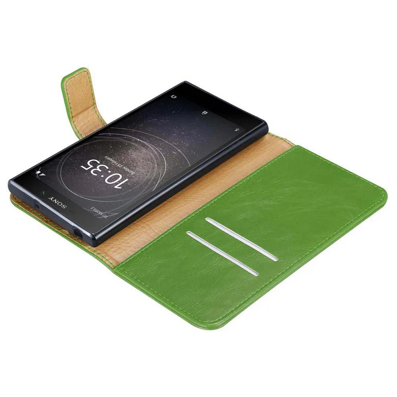 Cadorabo Hülle kompatibel mit Sony Xperia L2 Schutzhülle mit Magnetverschluss, Standfunktion und Kartenfach