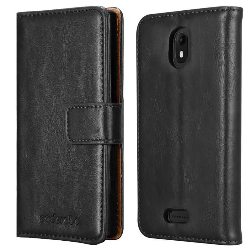 Cadorabo Hülle kompatibel mit WIKO VIEW GO Schutzhülle mit Magnetverschluss, Standfunktion und Kartenfach