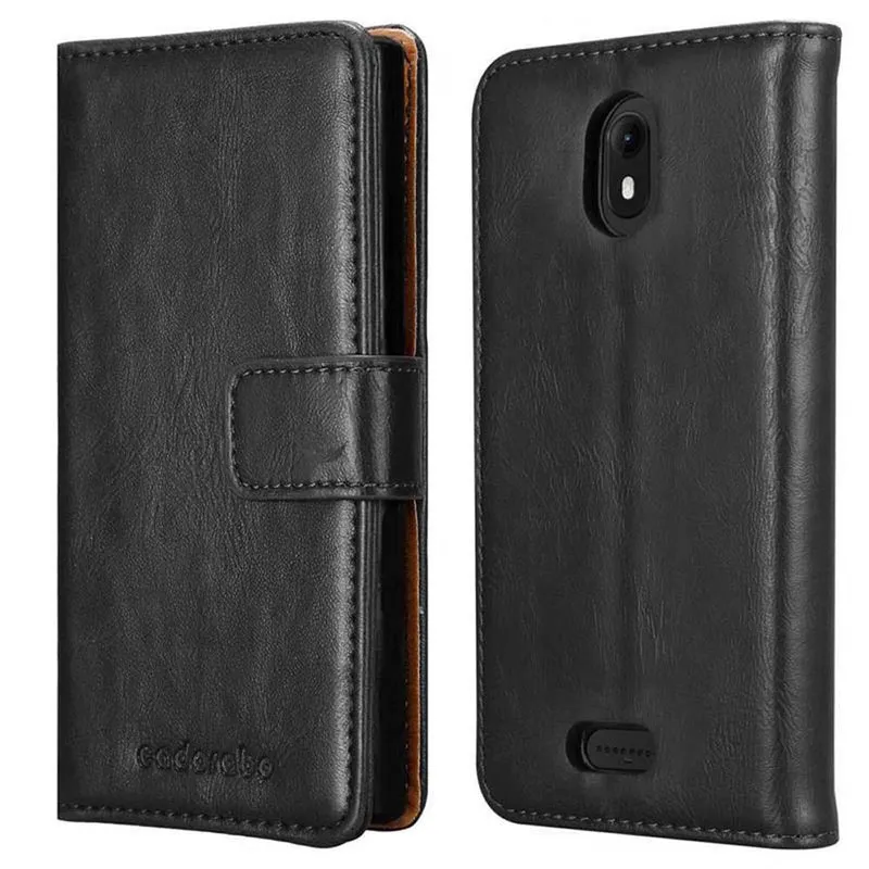 Cadorabo Hülle kompatibel mit WIKO VIEW GO Schutzhülle mit Magnetverschluss, Standfunktion und Kartenfach