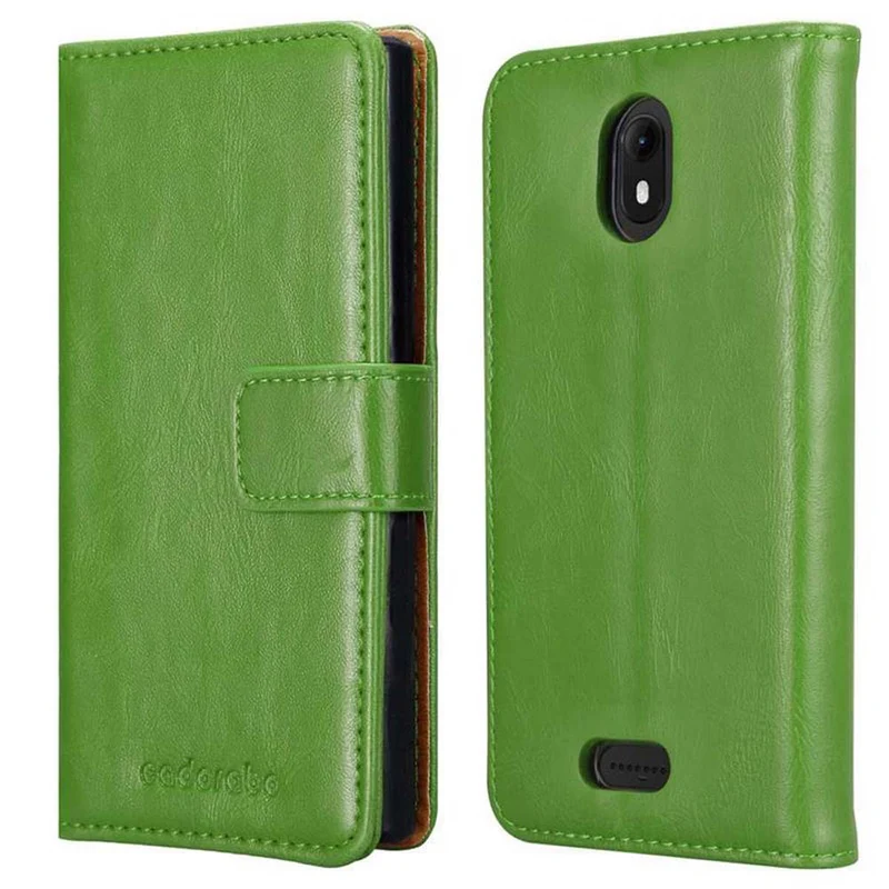 Cadorabo Hülle kompatibel mit WIKO VIEW GO Schutzhülle mit Magnetverschluss, Standfunktion und Kartenfach
