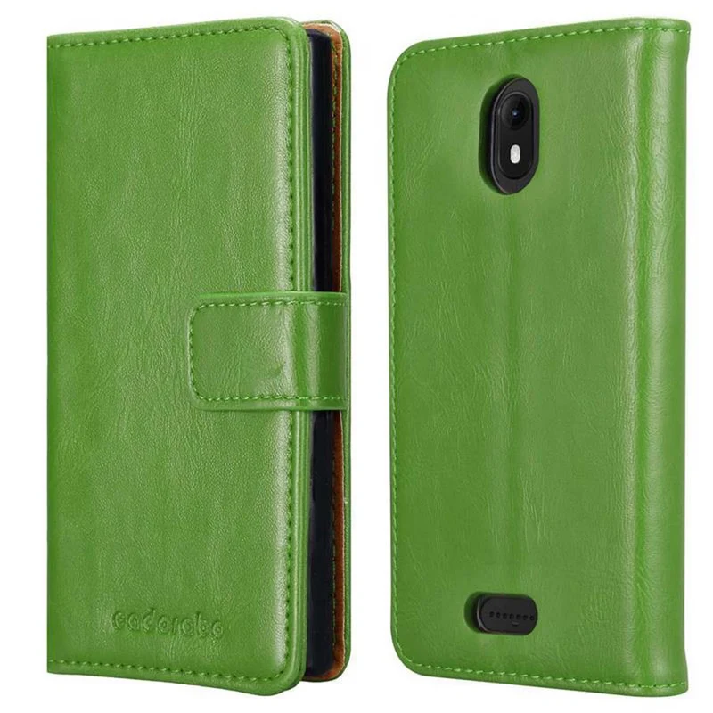 Cadorabo Hülle kompatibel mit WIKO VIEW GO Schutzhülle mit Magnetverschluss, Standfunktion und Kartenfach