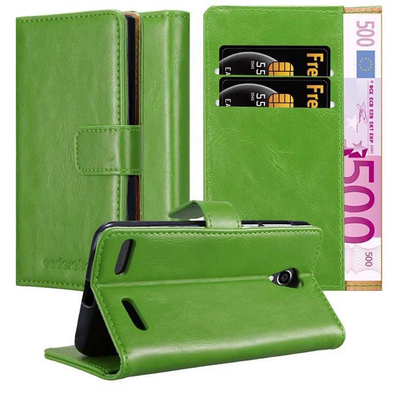 Cadorabo Hülle kompatibel mit ZTE Blade L7 Schutzhülle mit Magnetverschluss, Standfunktion und Kartenfach