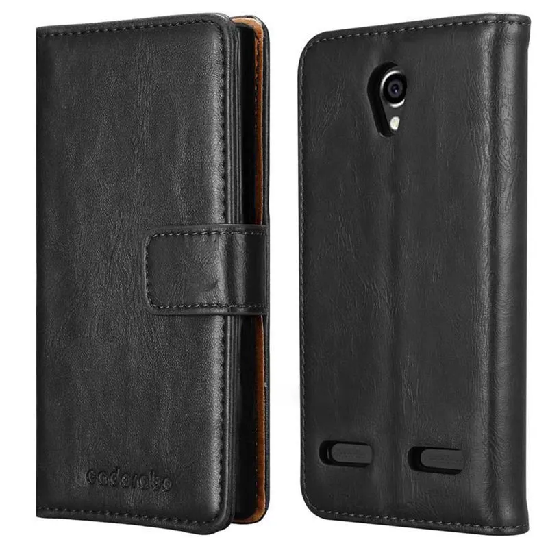 Cadorabo Hülle kompatibel mit ZTE Blade L7 Schutzhülle mit Magnetverschluss, Standfunktion und Kartenfach