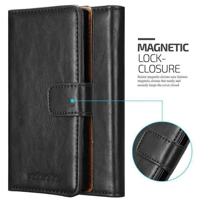 Cadorabo Hülle kompatibel mit ZTE Blade L7 Schutzhülle mit Magnetverschluss, Standfunktion und Kartenfach