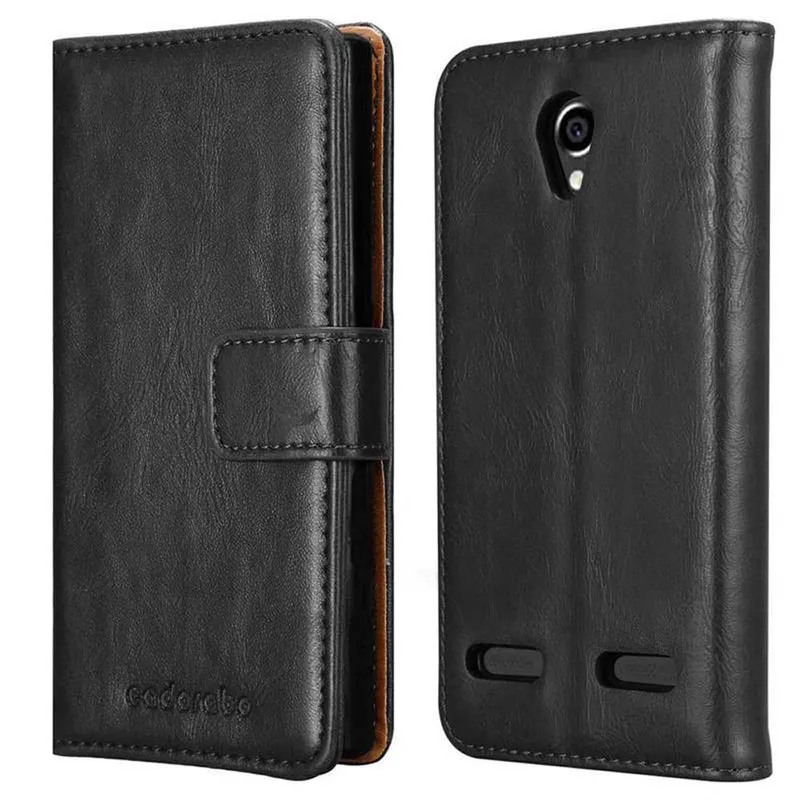 Cadorabo Hülle kompatibel mit ZTE Blade L7 Schutzhülle mit Magnetverschluss, Standfunktion und Kartenfach