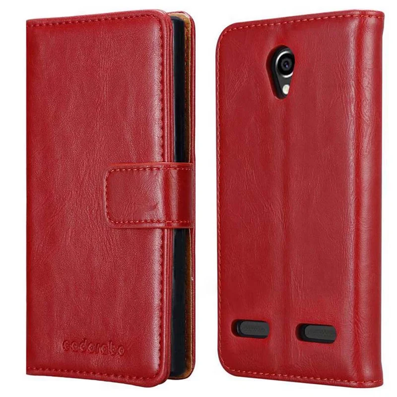 Cadorabo Hülle kompatibel mit ZTE Blade L7 Schutzhülle mit Magnetverschluss, Standfunktion und Kartenfach
