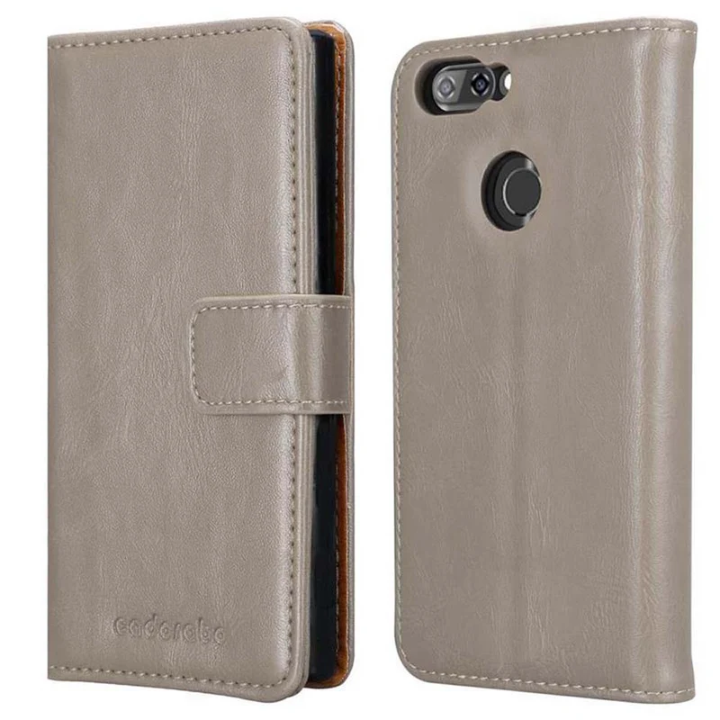 Cadorabo Hülle kompatibel mit ZTE Blade V9 Schutzhülle mit Magnetverschluss, Standfunktion und Kartenfach