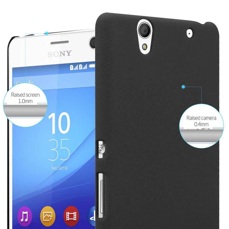 Cadorabo Hülle kompatibel mit Sony Xperia C4 Hard Case Schutzhülle in Frosted Optik gegen Kratzer und Stöße